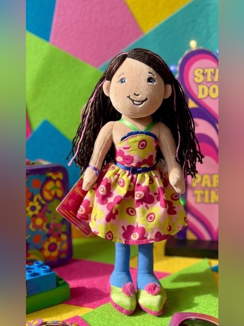 Rare NWT Vintage 2007 Manhattan Toy Co. Groovy Girls "RSVP Lycia" Plush Doll